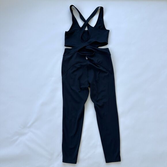 Free People x FP MOVEMENT Back It Up BodySuit Medium Black $98 - Picture 12 of 14